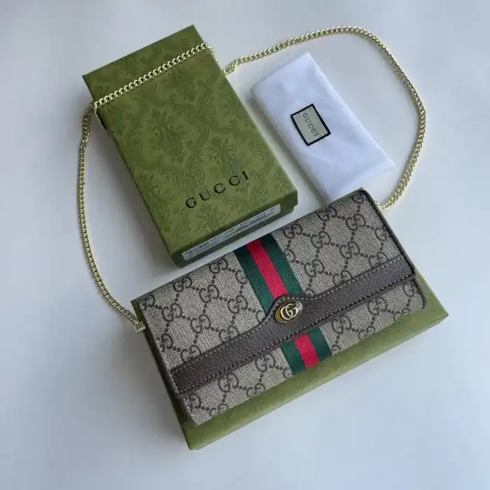 Elevate your style with the GUCCI Ophidia GG Chain Wallet. Timeless elegance meets modern charm, perfect for any occasion! ✨💖👜 https://tinyurl.com/29oun7oz