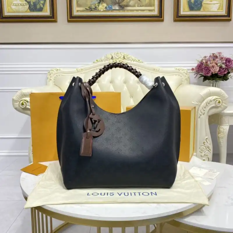 Discover the elegance of the Louis Vuitton Carmel Black. Timeless sophistication wrapped in a gentle embrace of luxury. 🖤✨🌟 https://tinyurl.com/28yfrm4q