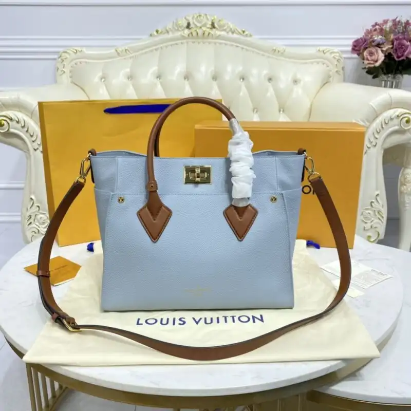 Discover the elegance of Louis Vuitton’s On My Side in serene sky blue. A gentle touch of luxury for your everyday moments. 💖✨👝 https://tinyurl.com/2ytppxcb