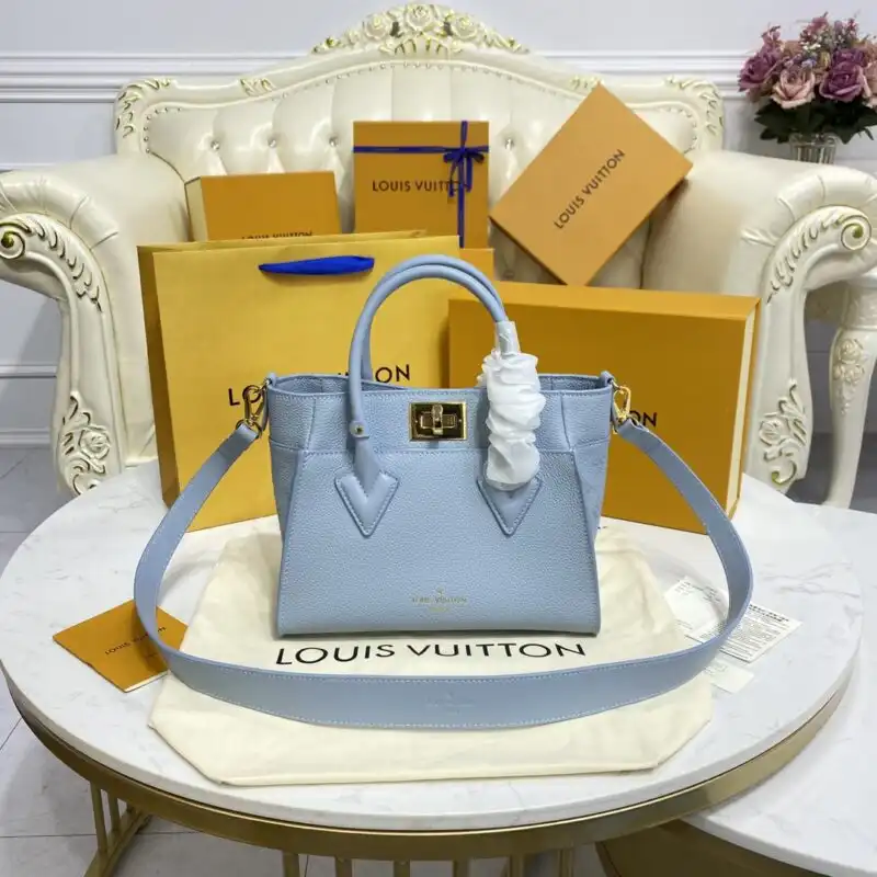 Embrace elegance with the Louis Vuitton On My Side PM in Sky Blue. A perfect blend of style and serenity. 💙✨🌸 https://tinyurl.com/28bbfyh8