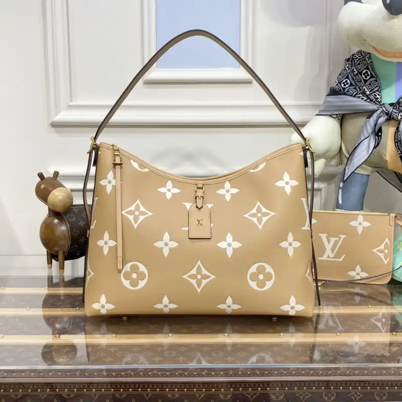 Discover the elegance of the Louis Vuitton Carry All in Apricot. Perfect for every occasion, it’s a gentle touch of luxury. 👜✨💕 https://tinyurl.com/2afonx6p
