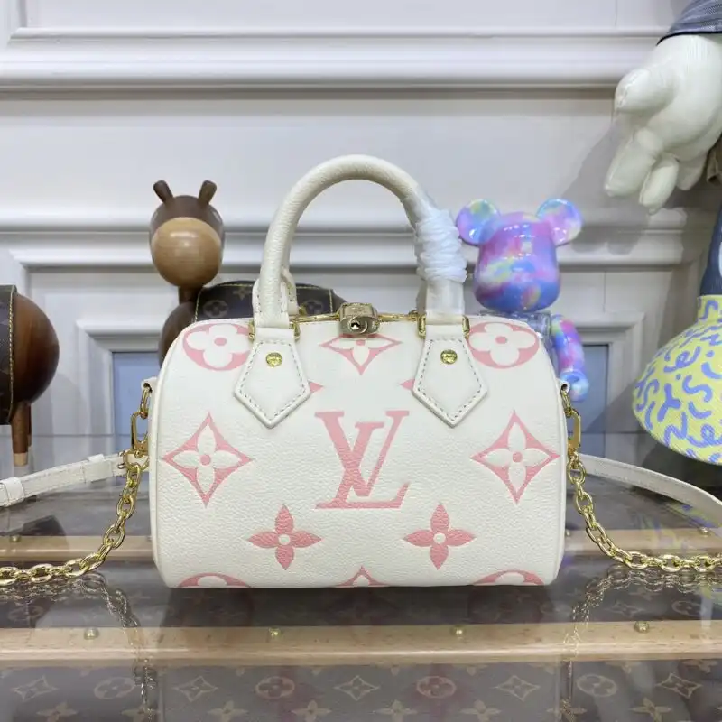 Discover the elegance of the Louis Vuitton Speedy Bandouliere 20 in White Pink 🌸✨—a perfect blend of style and charm for every occasion! 👜💕 https://tinyurl.com/2ac3vbr9