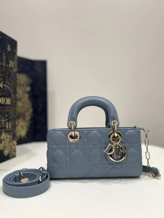 Embrace elegance with the Dior Lady D-Joy Bag in blue. A perfect blend of style and sophistication for every occasion. 💙✨👜 https://tinyurl.com/24jacgfr