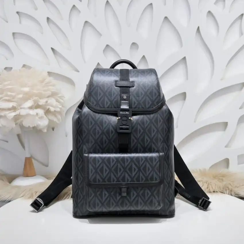Discover the elegance of the Dior Hit The Road Backpack in Diamond Black. Perfect for your adventures! ✨🖤🎒 https://tinyurl.com/2xjw3z6p
