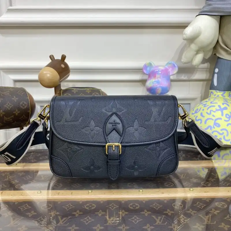 Discover the elegance of the Louis Vuitton Nano Diane Satchel in classic black. A perfect blend of style and charm! 🖤✨👜 https://tinyurl.com/25h5q4lp