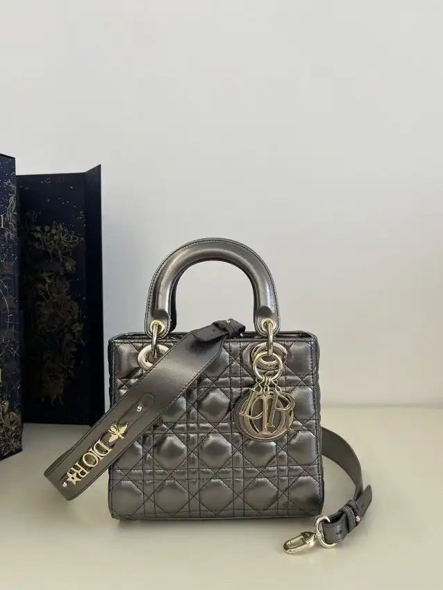 Embrace elegance with the Lady Dior Platinum Metallic ABC. A timeless piece that adds a touch of sophistication to any outfit. ✨💖👜 https://tinyurl.com/2xsxzso5