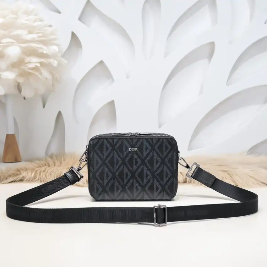 Discover the elegance of the Dior Zipped Pouch in Diamond Black, a perfect companion for your essentials. ✨🖤💫 https://tinyurl.com/2caoba4x