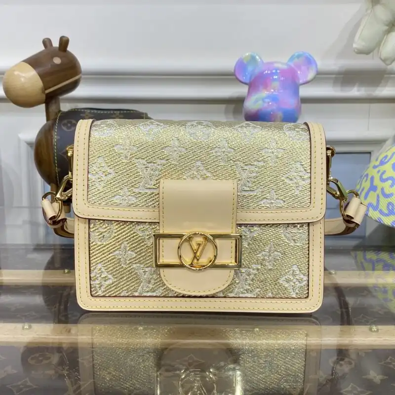 Discover the elegance of the Louis Vuitton Dauphine Mini Tan. A timeless piece that adds a touch of grace to every outfit. 🌟❤️✨ https://tinyurl.com/2ypr8efd