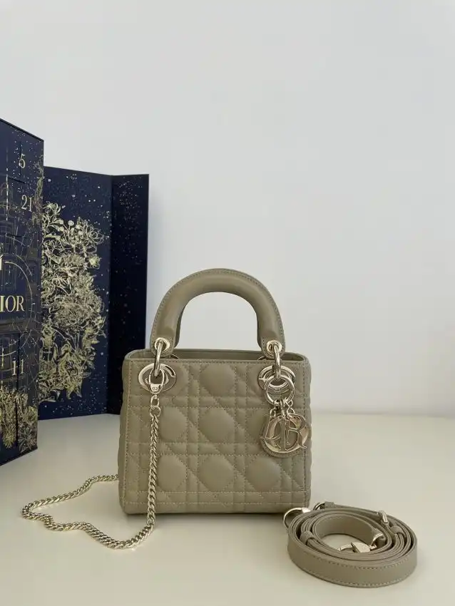 Discover the elegance of the Lady Dior Mini in soft beige. A timeless companion for every occasion, embracing beauty and grace. 💖✨👜 https://tinyurl.com/268z8tcm