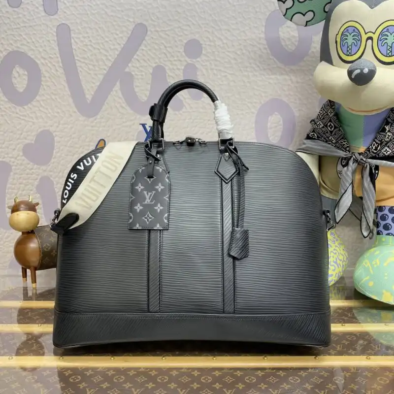 Discover elegance with the Louis Vuitton Alma Travel GM in timeless black. Perfect for your journeys, it combines style and functionality. ✈️👜✨ https://tinyurl.com/2cyhlnk9