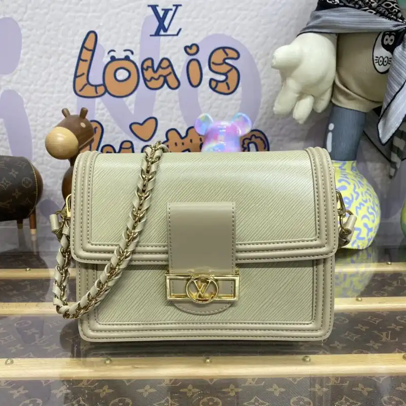 Discover the elegance of the Louis Vuitton Dauphine Mini in soft beige. A timeless companion for your chic adventures! 💕✨👜 https://tinyurl.com/23e39fm5