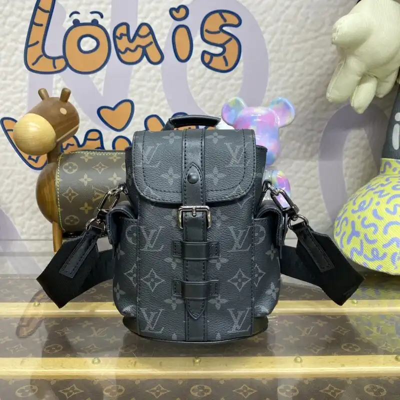 Discover the elegance of the Louis Vuitton Nano Christopher Backpack in Black. Perfect for stylish adventures! 🖤✨👜 https://tinyurl.com/2aqdohlo