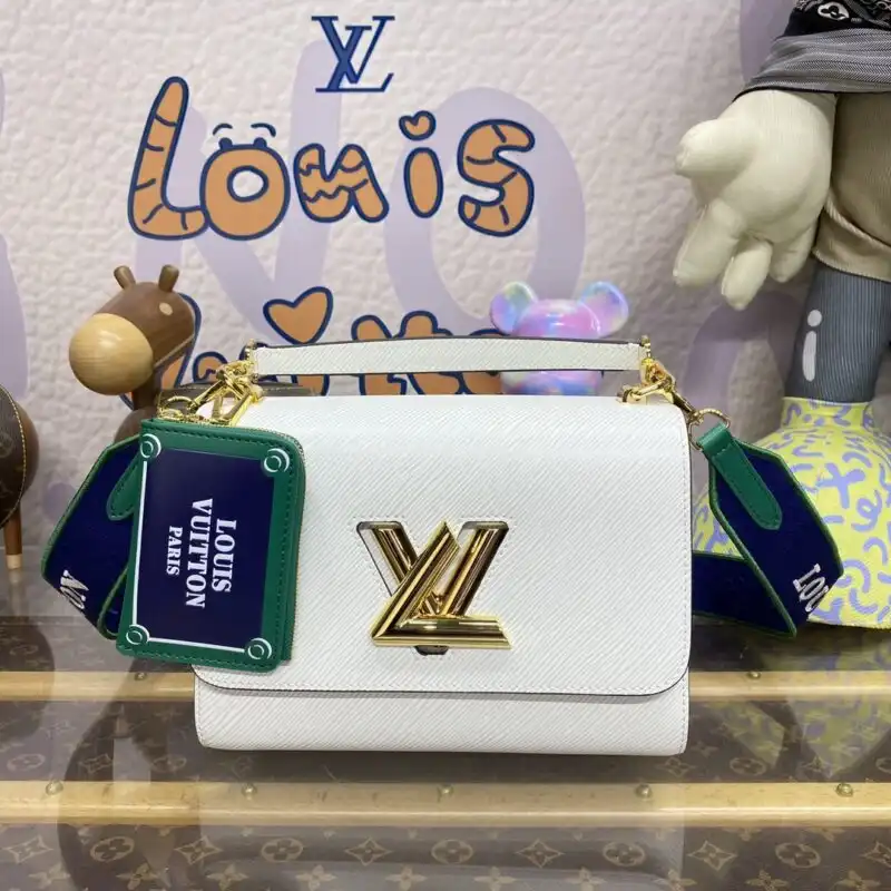 Discover the elegance of the Louis Vuitton Twist White Handle. 🌼✨ A timeless piece that beautifully complements your style. 💖👜 https://tinyurl.com/2dj568g4