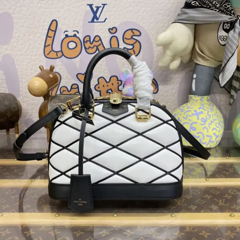 Discover the elegance of the Louis Vuitton Alma BB in enchanting white. Perfect for any occasion, it adds a touch of grace. ✨💖👜 https://tinyurl.com/252o9zcy
