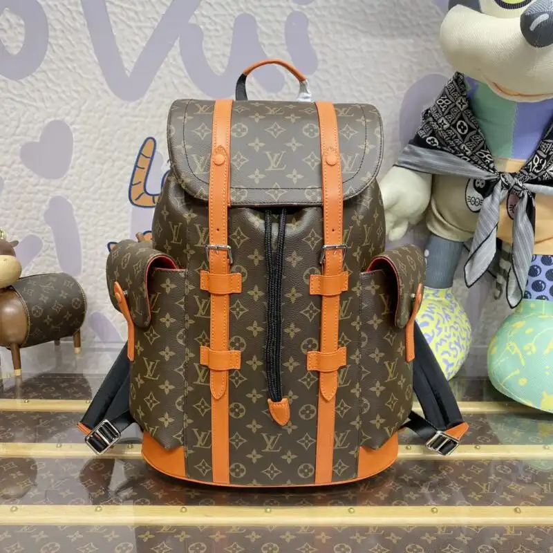 Discover the elegance of the Louis Vuitton Christopher Backpack in vibrant orange! A stylish companion that adds a pop of joy to your journey. ✨👜❤️ https://tinyurl.com/2646rhfs