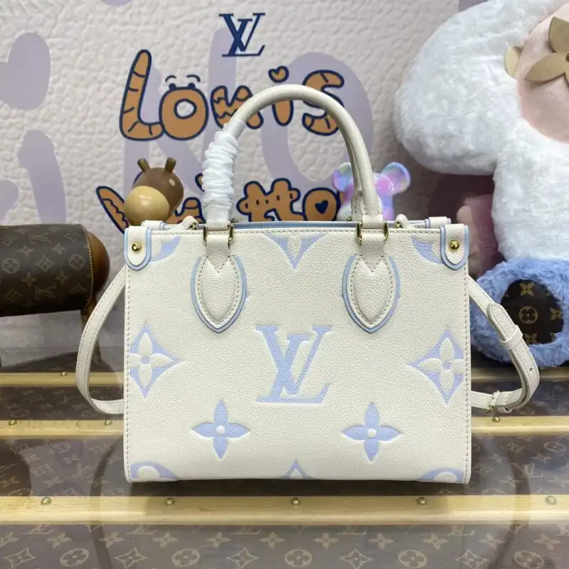 Discover the elegance of the LV OnTheGo PM in light blue. A perfect blend of style and practicality for your daily adventures. 💙✨👜 https://tinyurl.com/29qjd87l