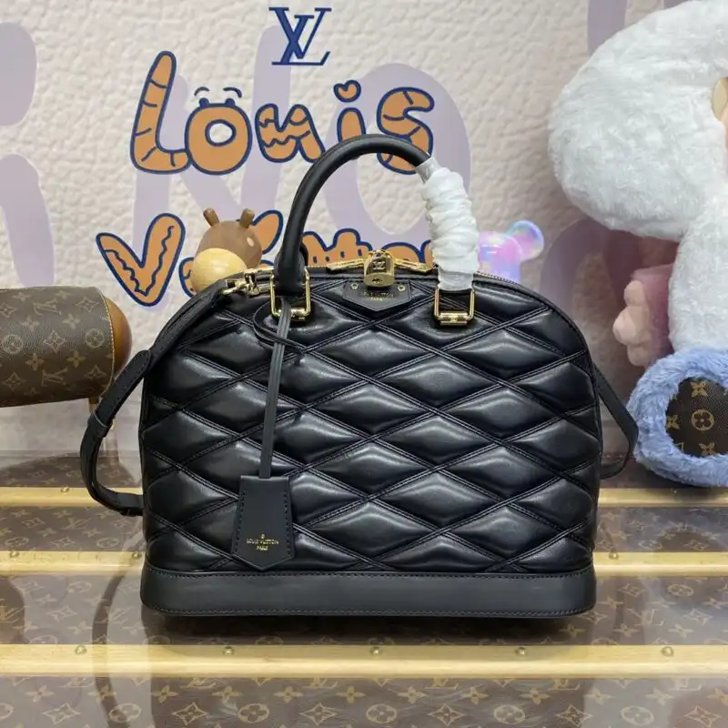 Discover the elegance of the Louis Vuitton Alma PM in classic black. Timeless beauty awaits you! 👜✨💕 https://tinyurl.com/247kyy42