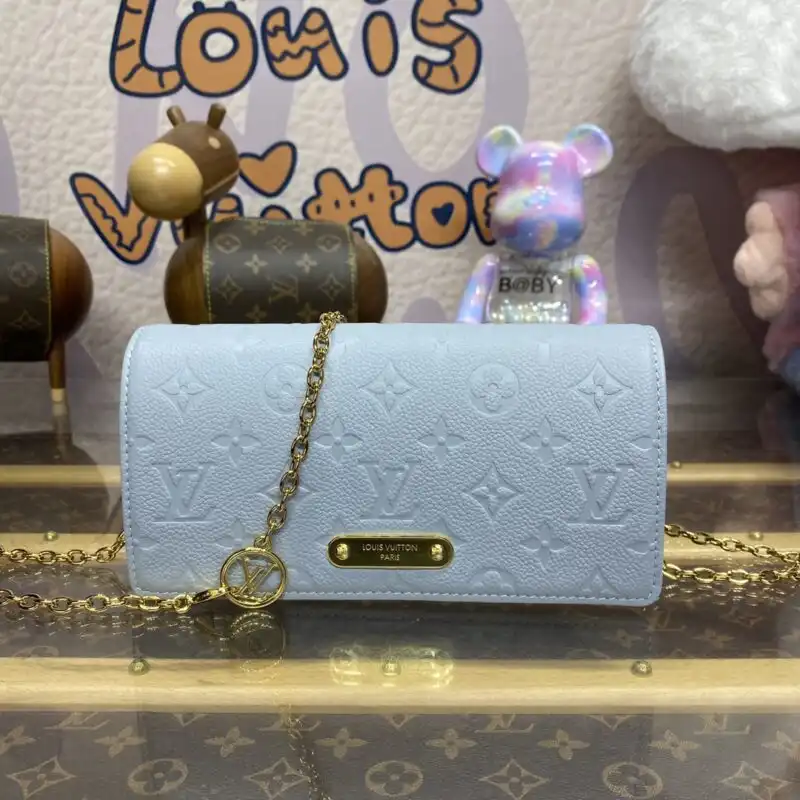 Discover the elegance of the Louis Vuitton Wallet On Chain in serene Sky Blue. Perfect for adding a touch of charm to your day! 💙✨👜 https://tinyurl.com/284bvfnb
