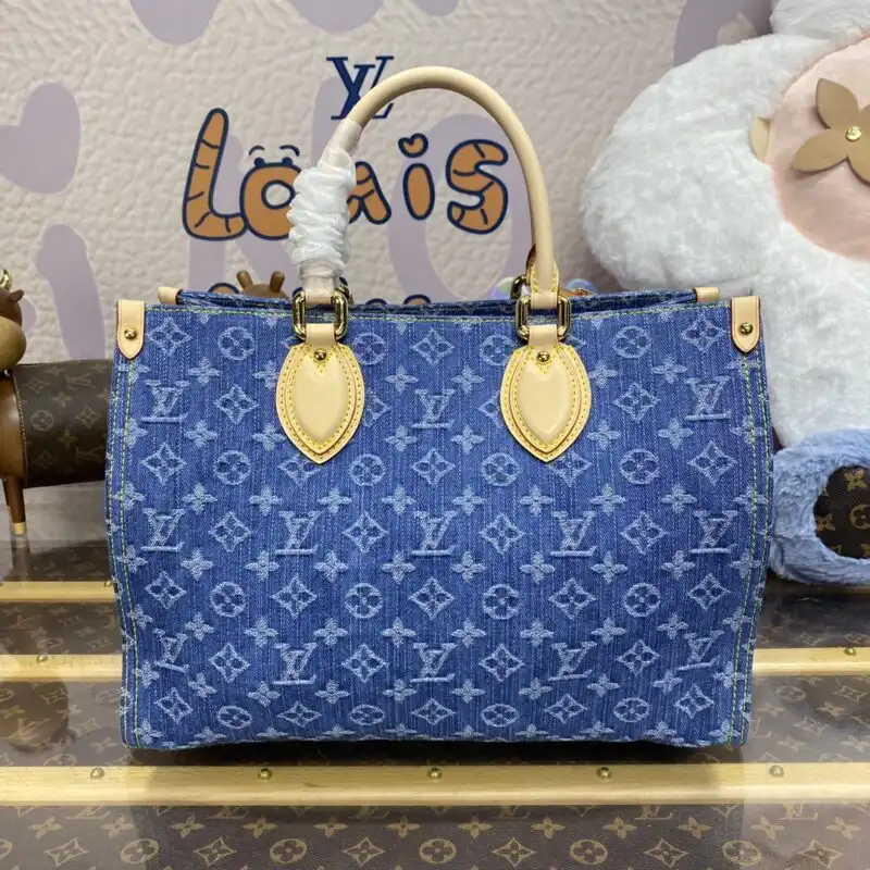 Discover the LV OnTheGo Denim—where elegance meets comfort. Embrace effortless style and elevate your everyday look. ✨💙👜 https://tinyurl.com/2d6xs4qq