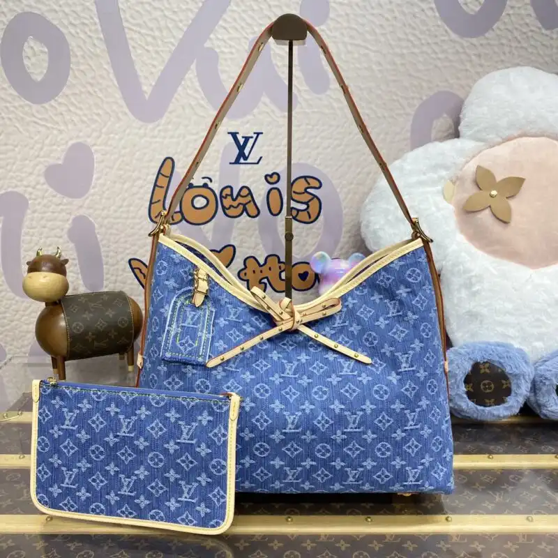 Discover the elegance of the Louis Vuitton Carry All MM Denim. Perfect for any occasion, it blends style and practicality beautifully. 🌟💖👝 https://tinyurl.com/29wm2fxn