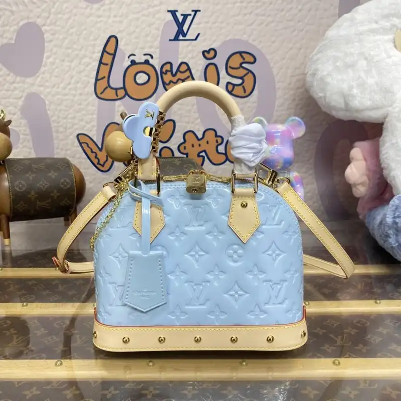 Introducing the Louis Vuitton Alma BB in a serene light blue—perfect for adding a touch of elegance to any outfit. 💖👜✨ https://tinyurl.com/27esqda5