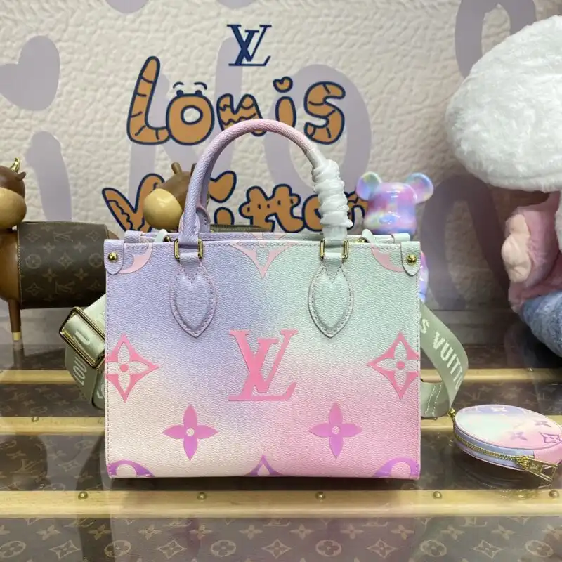 Discover the enchanting LV OnTheGo in a lovely purple hue. Perfect for your adventures, it adds a touch of elegance. 💜✨👜 https://tinyurl.com/29agvs54