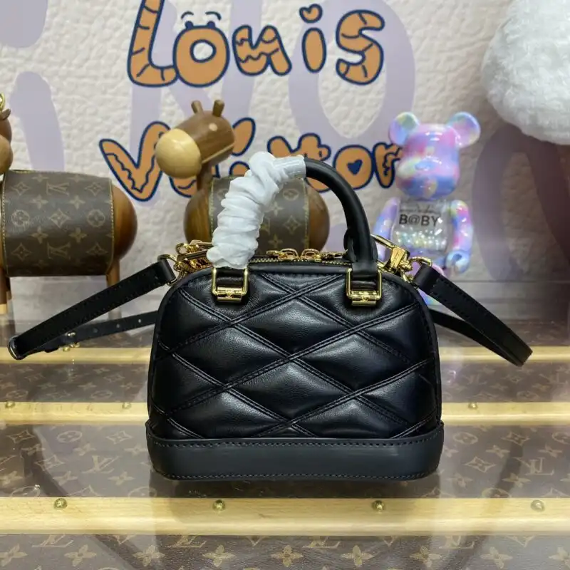 Discover the elegance of the Louis Vuitton Alma Nano in timeless black. A perfect companion for your stylish journeys! 🖤✨👜 https://tinyurl.com/29h7gfta