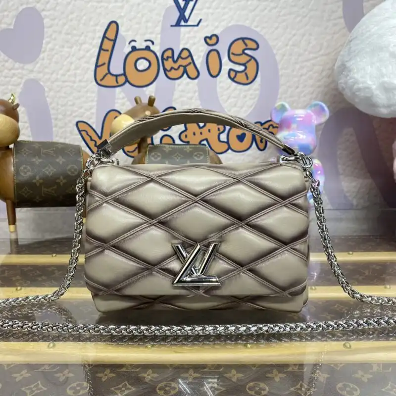 Discover the elegance of the Louis Vuitton Go-14 Stone. A perfect blend of luxury and sophistication, just for you. ✨💖👜 https://tinyurl.com/2cq3vzqj
