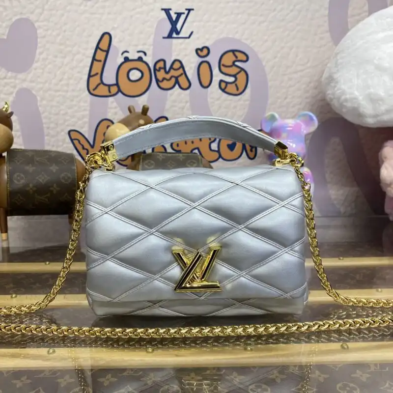 Discover the elegance of the Louis Vuitton Go-14 Silver. A perfect blend of luxury and style to elevate your collection. ✨👜💖 https://tinyurl.com/25ohas2h