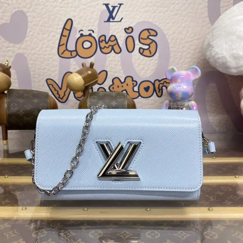 Discover the elegance of the Louis Vuitton Twist West Pochette in serene blue. A perfect blend of style and charm! 💙✨👜 https://tinyurl.com/2ddwazwh
