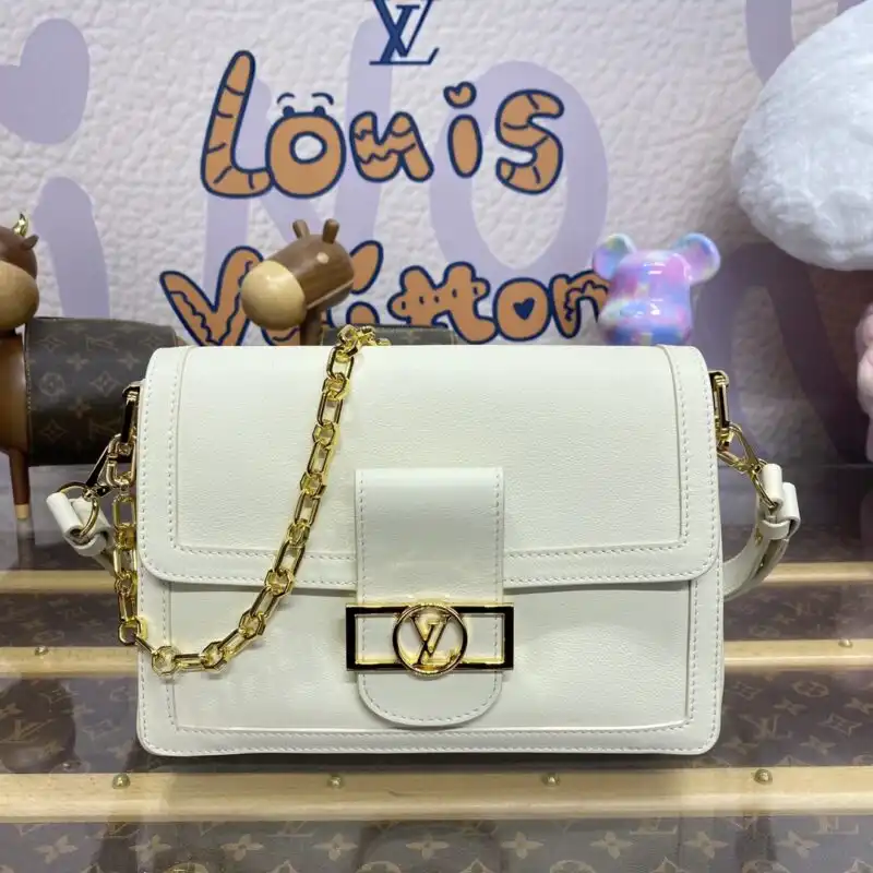 Discover elegance with the Louis Vuitton Dauphine MM in white. A timeless piece that adds a touch of luxury to any outfit. ✨💖👜 https://tinyurl.com/2buv7ecu