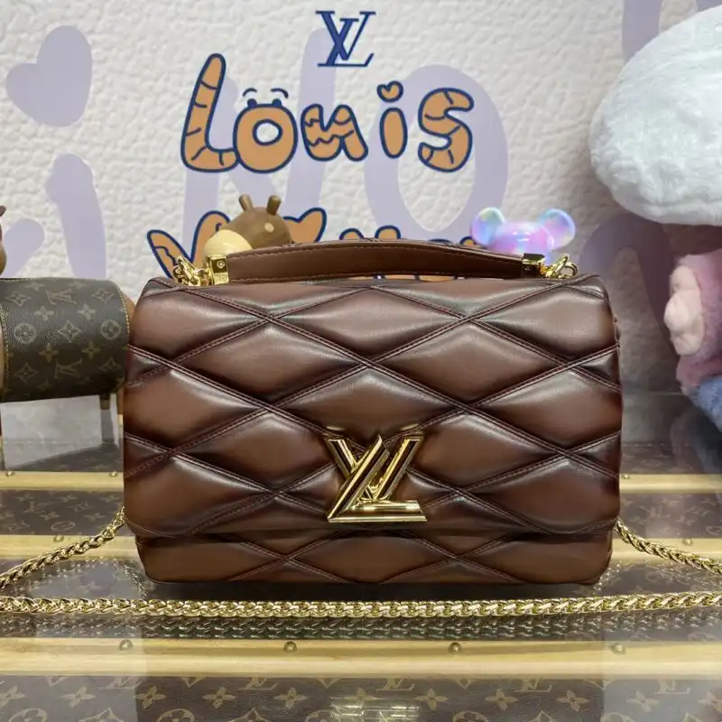 Discover the elegance of the Louis Vuitton Go-14 in rich brown. A timeless piece that complements your unique style beautifully. 🌟👜✨ https://tinyurl.com/29opzlv7