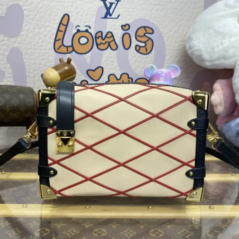 Discover the elegance of the Louis Vuitton Side Trunk in a soft beige. A timeless piece for your collection! 👜✨💕 https://tinyurl.com/2afaldao