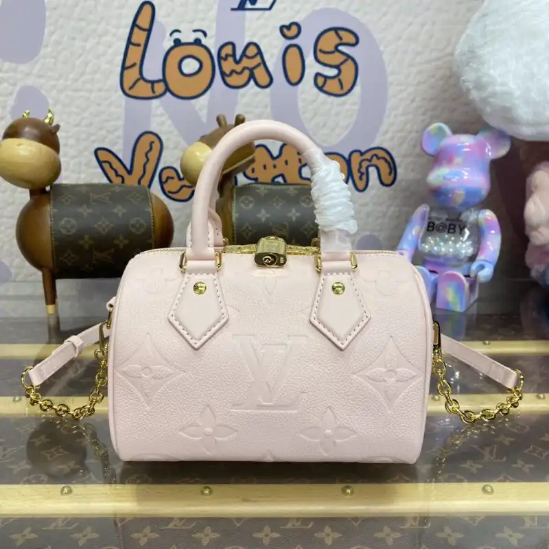 Discover the elegance of the Louis Vuitton Speedy Bandouliere 20 in soft pink. A perfect blend of style and charm! 🌸✨💖 https://tinyurl.com/29vl9fjv