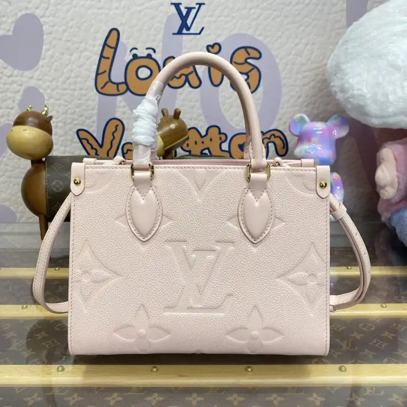 Discover the charming LV OnTheGo PM in soft pink, a perfect blend of elegance and practicality for your daily adventures. 🌸✨👜 https://tinyurl.com/2bd7kon5
