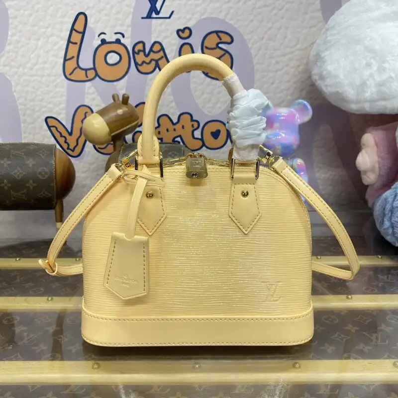 Discover the charm of the Louis Vuitton Alma BB in Apricot 🍑—a perfect blend of elegance and playfulness. Treat yourself! ✨💕 https://tinyurl.com/2dexhor8