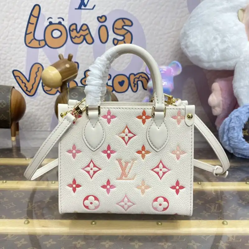 Discover the elegance of the LV OnTheGo BB in white. A perfect blend of style and practicality for every journey. ✨💖👜 https://tinyurl.com/2a2arv5z