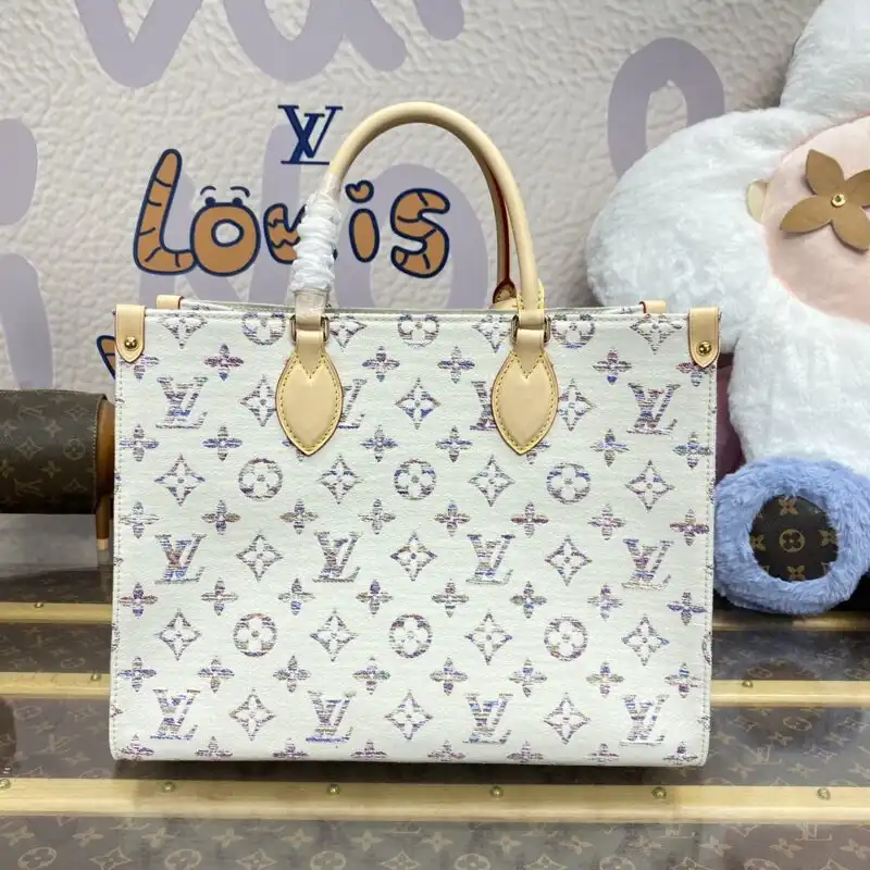 Discover the elegance of the LV OnTheGo White Denim—a perfect blend of style and versatility for every occasion. ✨👜💕 https://tinyurl.com/22x3lqns