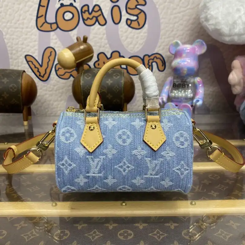 Discover the charm of the Louis Vuitton Speedy Nano Denim, a delightful blend of elegance and practicality. Perfect for your everyday adventures! 💖👜✨ https://tinyurl.com/2c7ndsc8