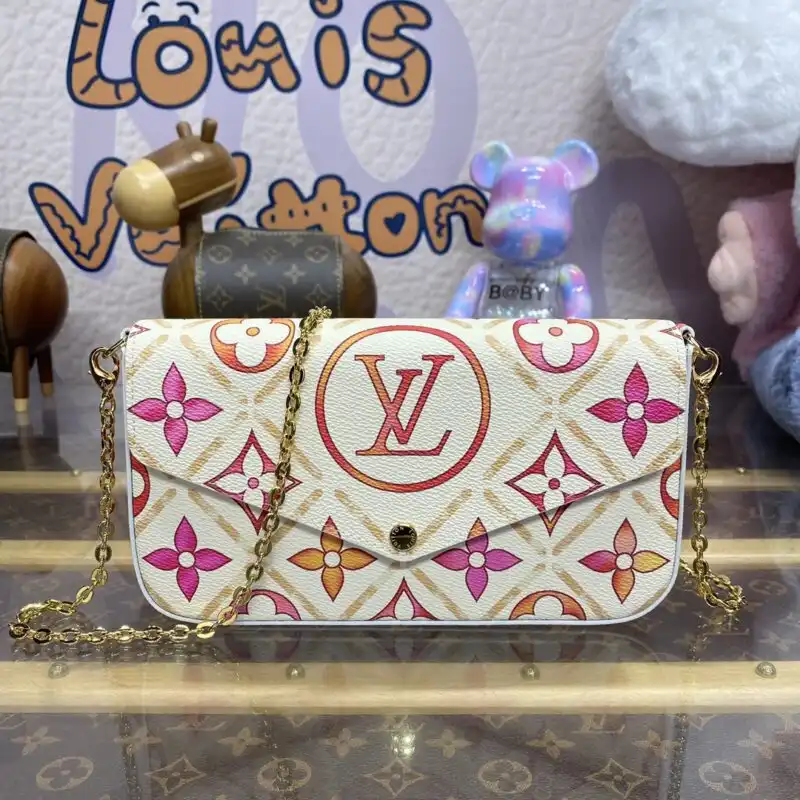 Discover the elegance of the Louis Vuitton Félicie Pochette, adorned with delicate white and orange flowers. A perfect blend of charm and style! 🌸✨👜 https://tinyurl.com/2983pjng
