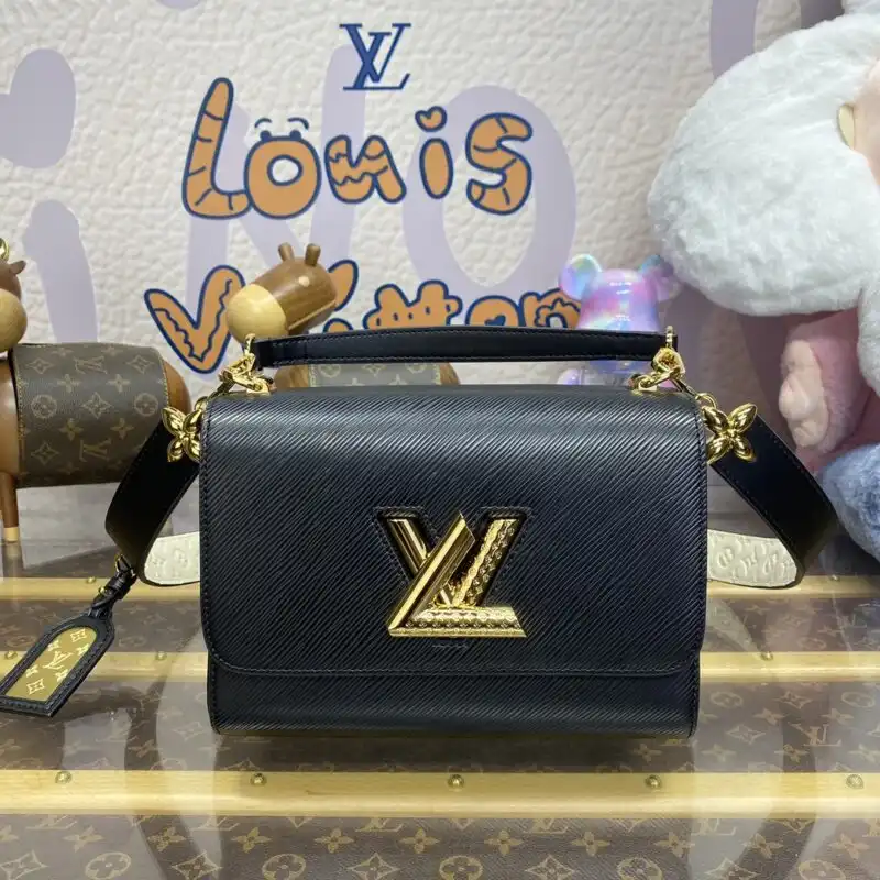 Embrace elegance with the Louis Vuitton Twist in timeless black. 🌟 Perfect for every occasion, it adds a touch of sophistication to your style. 👜❤️ https://tinyurl.com/243syj3d