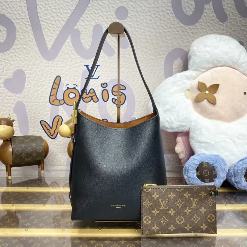 Discover the elegance of the Louis Vuitton Low Key Hobo in timeless black. A perfect blend of style and comfort. 🌟👜✨ https://tinyurl.com/2ywbhugs