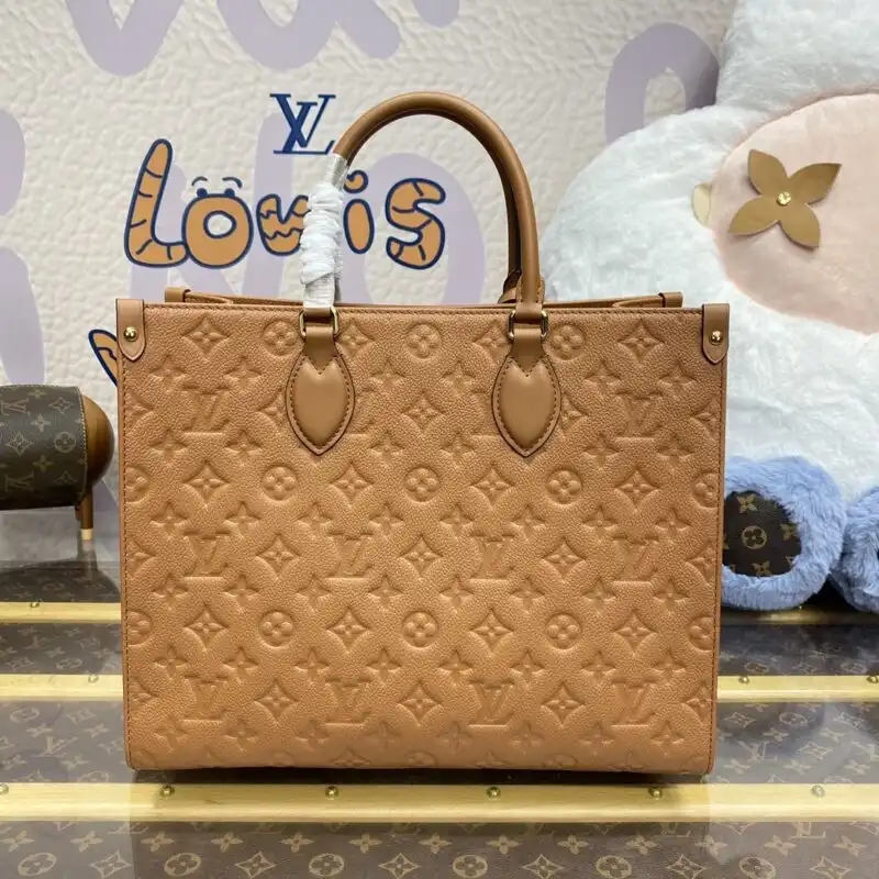 Discover the elegance of the Louis Vuitton OnTheGo in luxurious brown. A perfect blend of style and functionality. ✨👜❤️ https://tinyurl.com/2262zrks