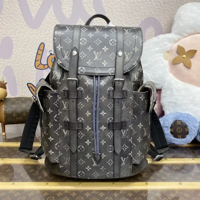 Discover the elegance of the Louis Vuitton Christopher Backpack in grey. Perfectly crafted for style and comfort! 🌟👜✨ https://tinyurl.com/2azldww9