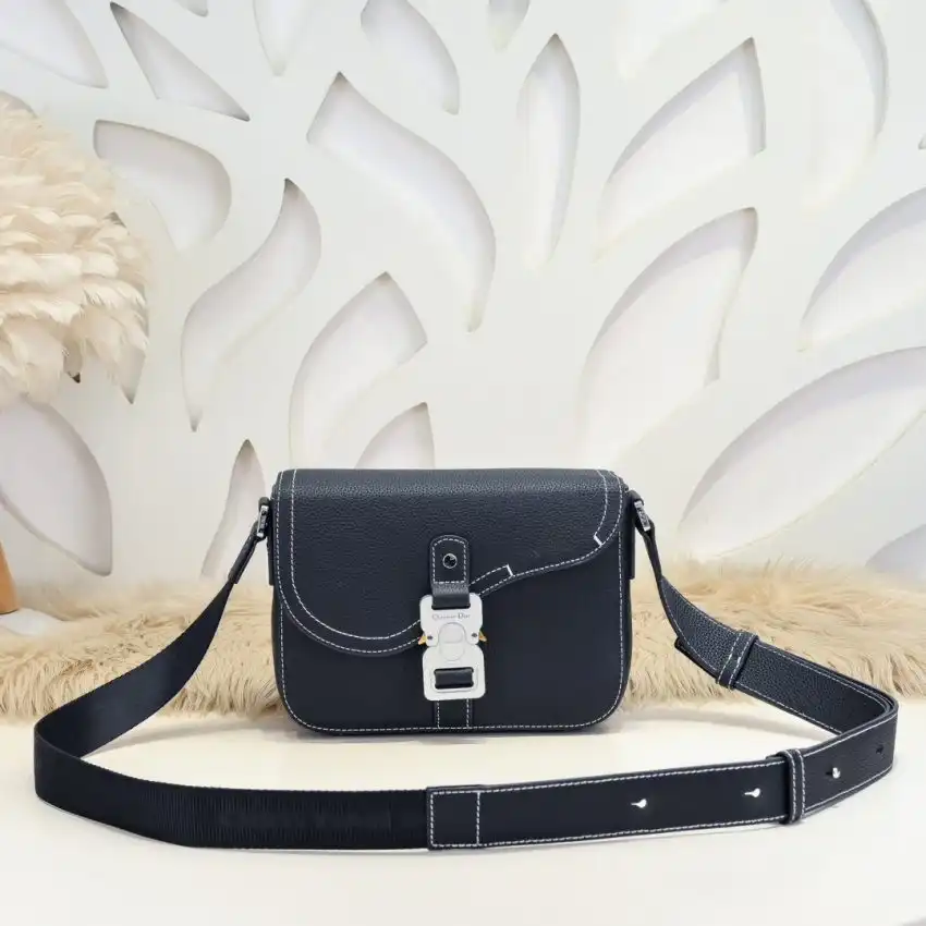 Discover the elegance of the Dior Saddle Messenger Bag in timeless black. Perfect for any occasion, it adds charm to your style! 🖤✨👜 https://tinyurl.com/248gdgc2