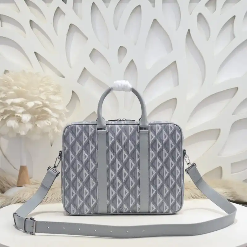 Elevate your style with the Dior Zipped Briefcase in elegant white. Perfect for every occasion, it’s a blend of beauty and functionality. ✨🤍📁 https://tinyurl.com/28f3vm2m