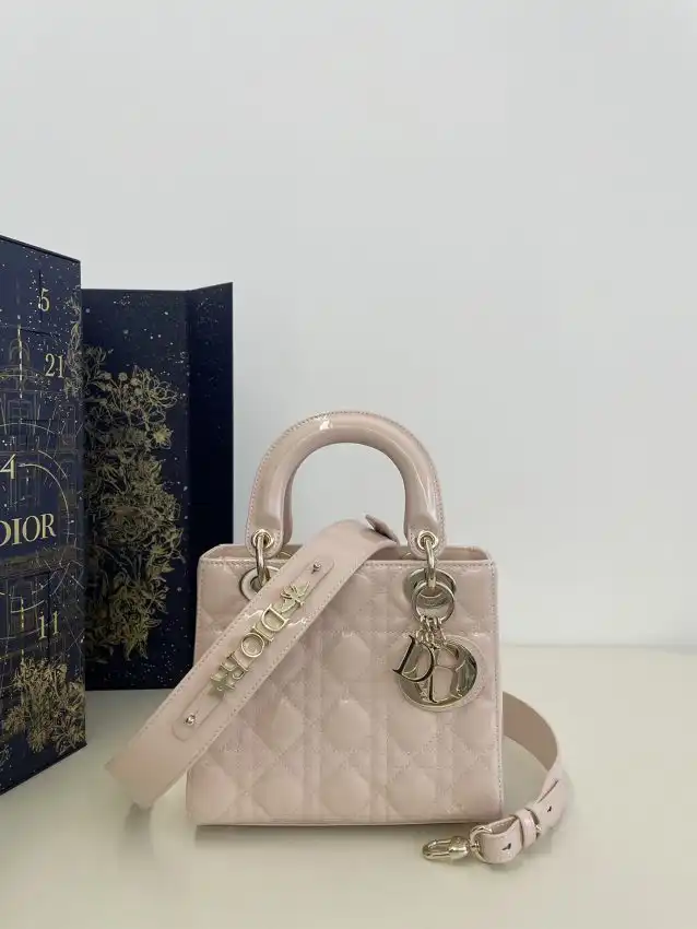 Embrace elegance with the Lady Dior Patent Pink ABC. 🌸 A timeless treasure, it adds a touch of charm to any outfit. 💖✨ https://tinyurl.com/25axrcpo