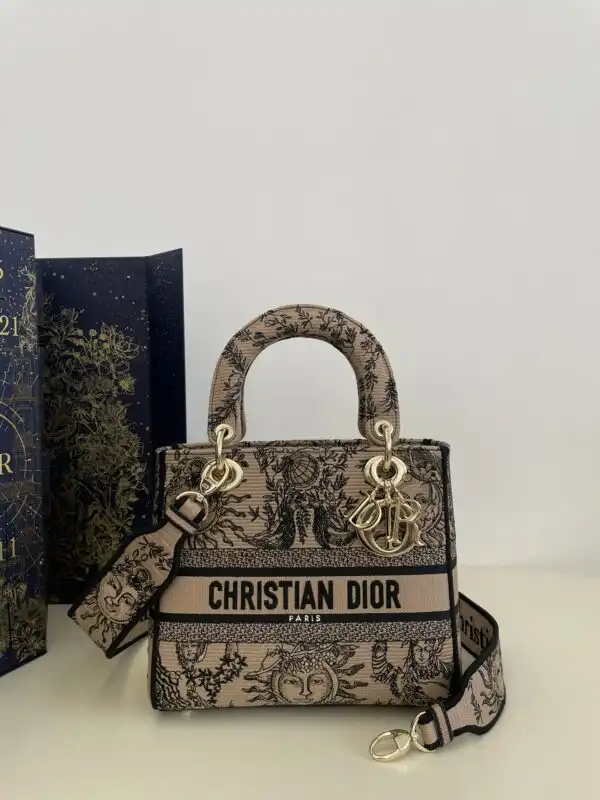 Embrace elegance with the Lady Dior D-Lite Beige Zodiac. A perfect blend of style and celestial charm awaits you! ✨👜💖 https://tinyurl.com/2dllr3g2