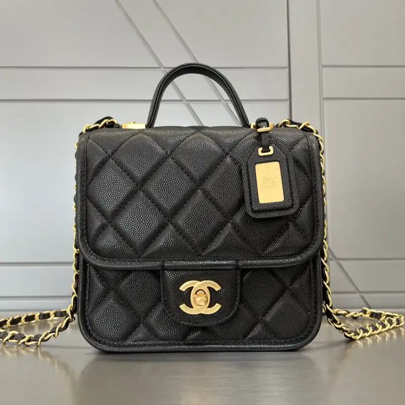 Embrace elegance with the CHANEL Tofu M Bag in black. A timeless piece that adds a touch of sophistication to any outfit. 👜✨❤️ https://tinyurl.com/25mfo5o8