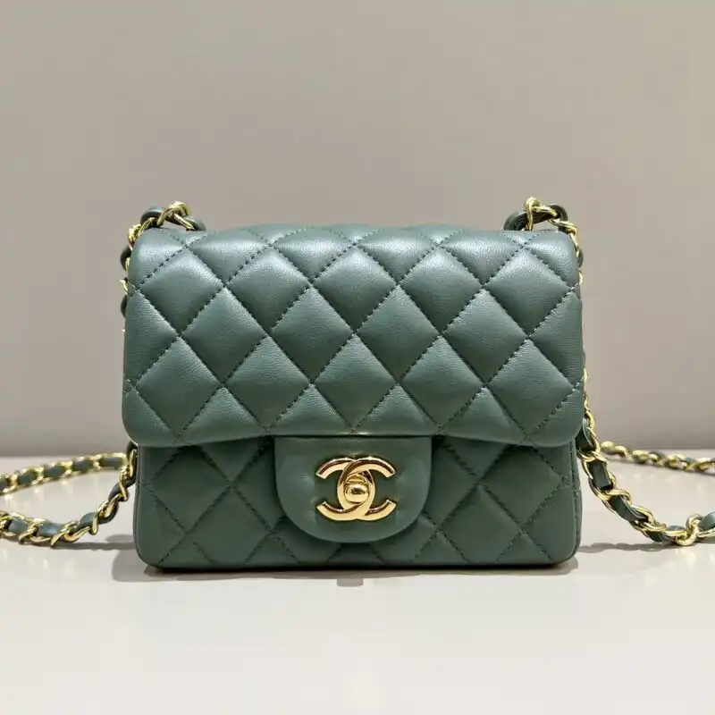 Discover elegance with the CHANEL Classic Flap 17cm in a soothing green hue. Perfect for any occasion! 🌿✨💚 https://tinyurl.com/2byzcwuv